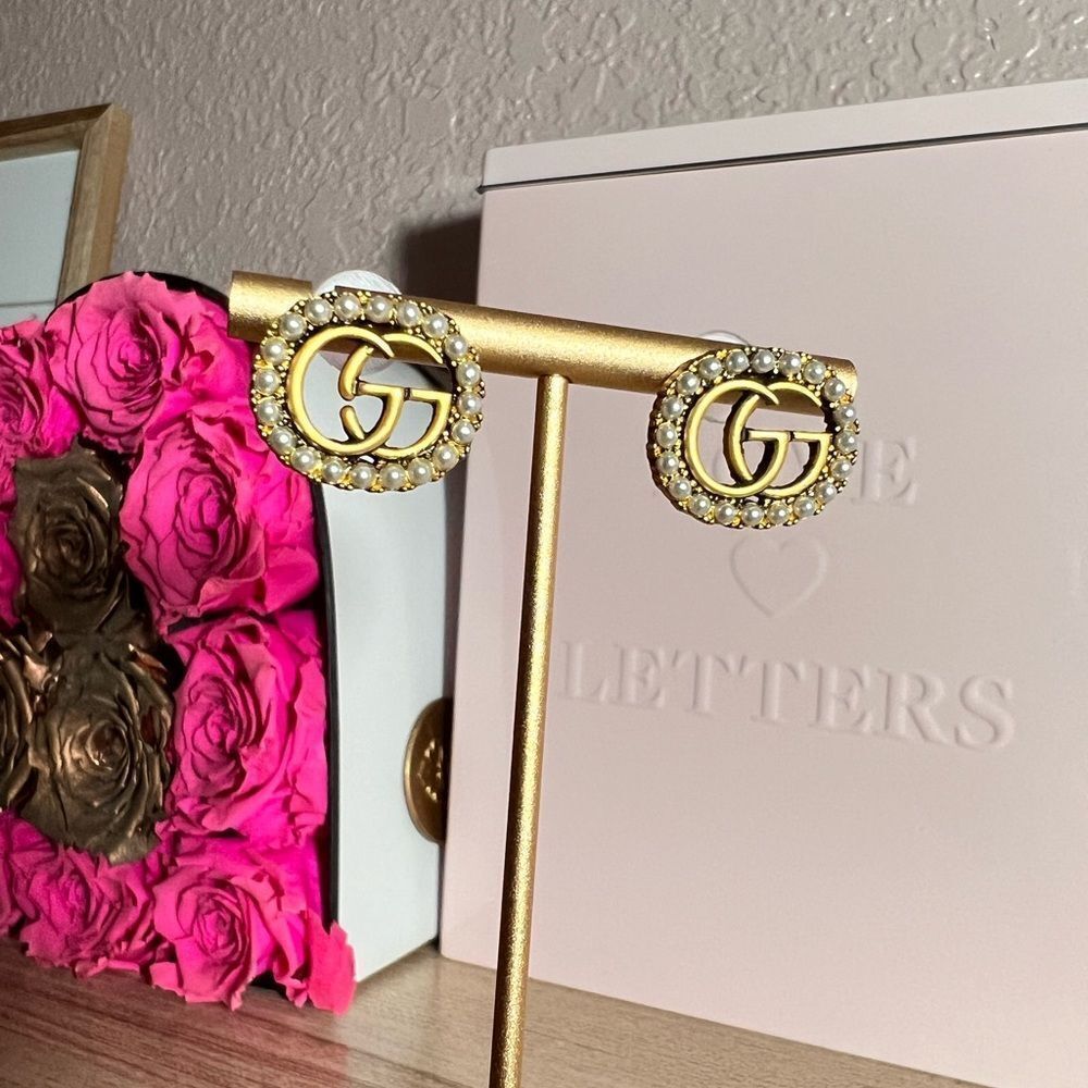 18K Gold Plated Earrings GG